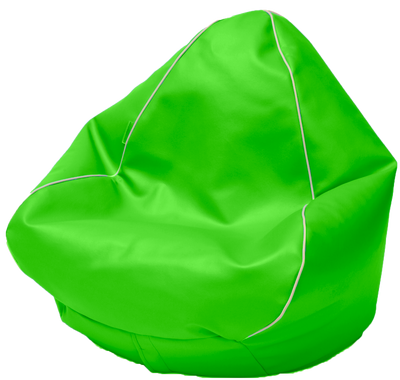 Retro Vinyl Bean Bag in Lime Green