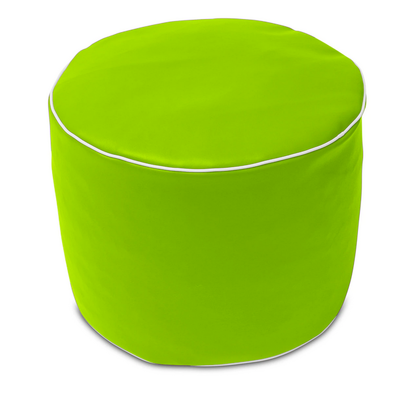 Retro Vinyl Austex Round Ottoman in Assorted Colours