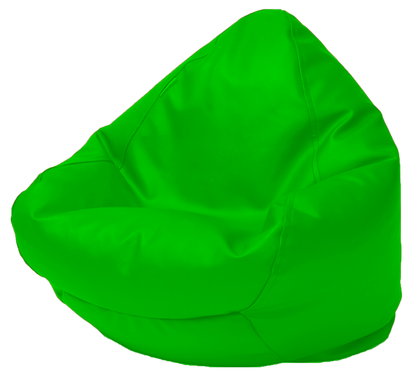 Classic Vinyl Bean Bag in Lime Green