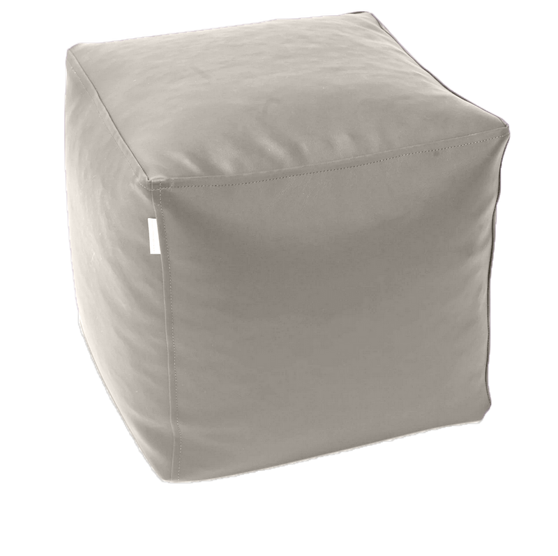 Classic Cube Vinyl Austex Ottoman in Assorted Colours