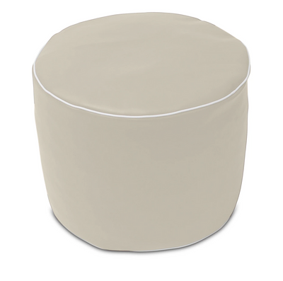 Retro Vinyl Austex Round Ottoman in Assorted Colours
