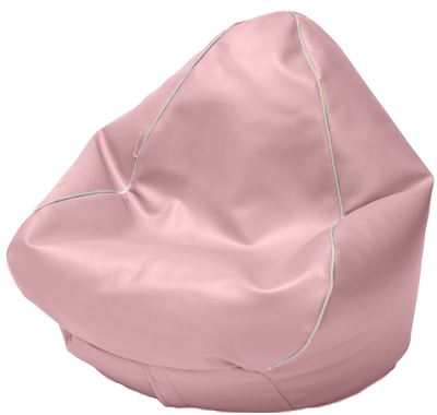 Retro Vinyl Bean Bag in Mink Pink