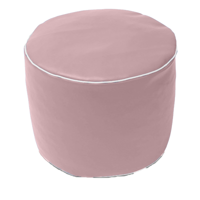 Retro Vinyl Round Ottoman in Assorted Colours