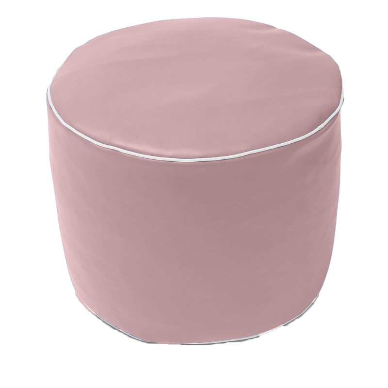 Retro Vinyl Austex Round Ottoman in Assorted Colours