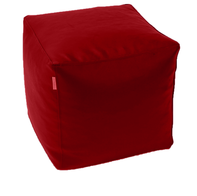 Classic Cube Vinyl Austex Ottoman in Assorted Colours