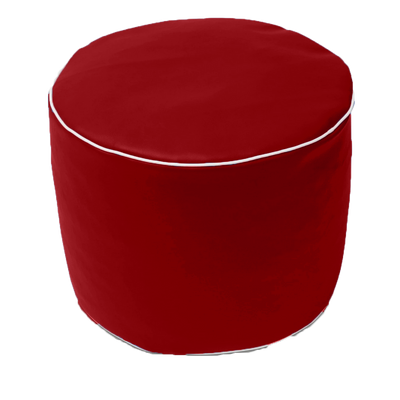 Retro Vinyl Austex Round Ottoman in Assorted Colours