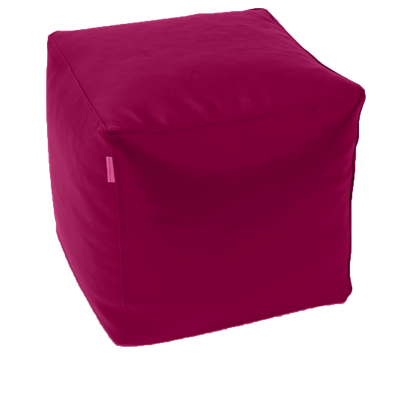 Classic Cube Vinyl Austex Ottoman in Assorted Colours