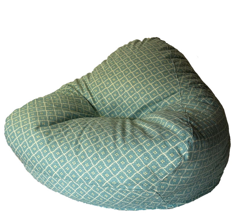 Sky Blue Iris Bean Bag