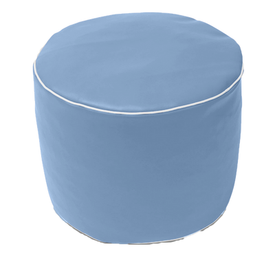 Retro Vinyl Round Ottoman in Assorted Colours