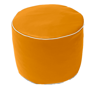 Retro Vinyl Round Ottoman in Assorted Colours