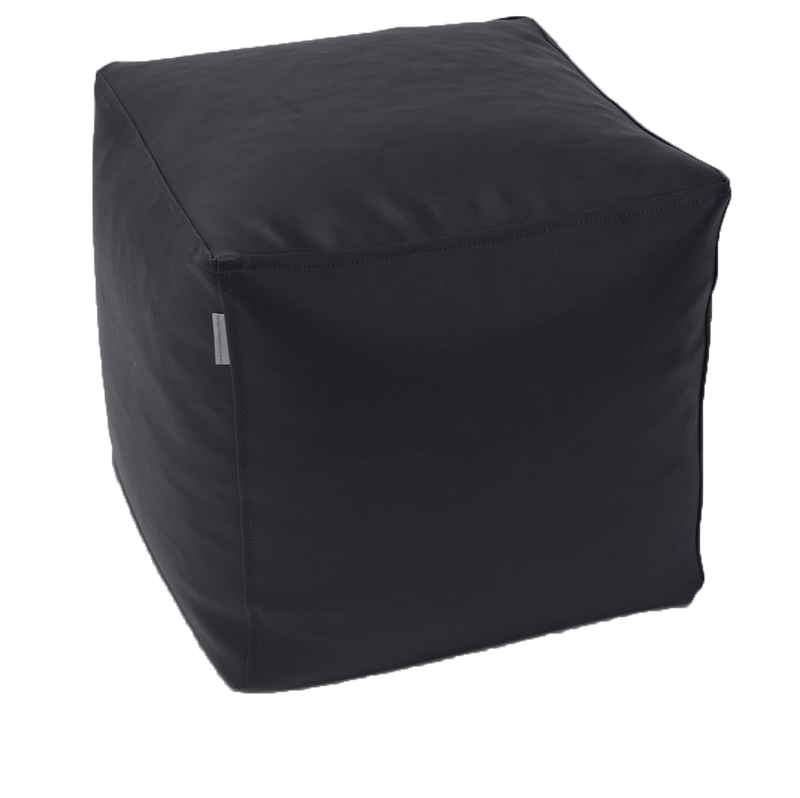 Classic Cube Vinyl Ottoman in Assorted Colours