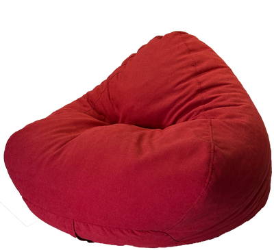 Atlas Luxury Bean Bag in Pepper Red