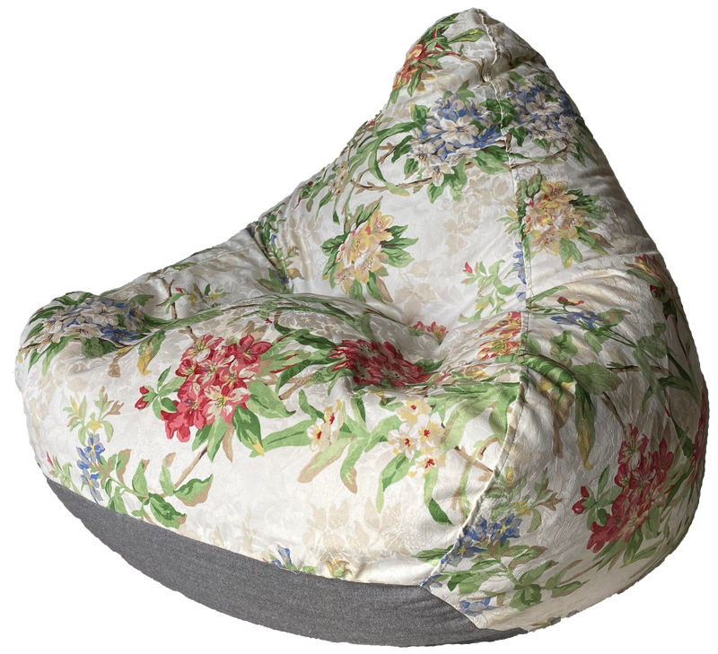 Profile Floral Bean Bag In Bouquet Green