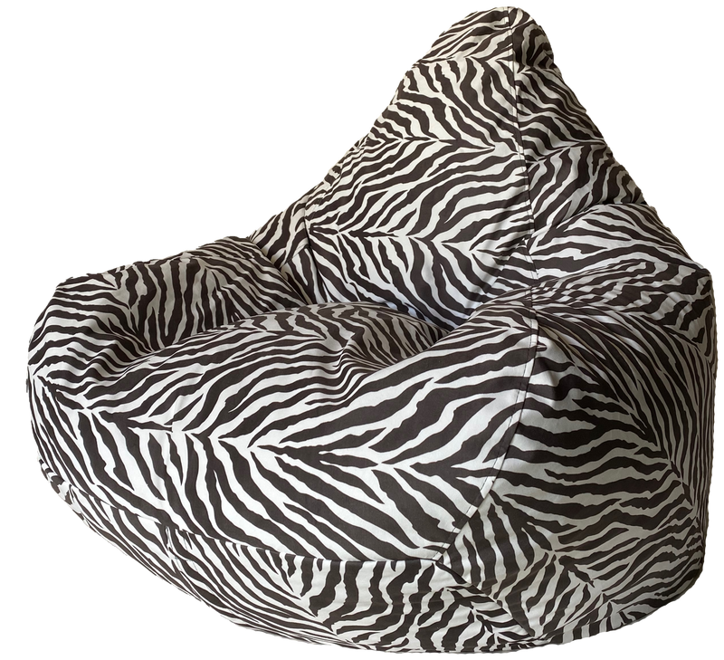 Profile Zebra Bean Bag In Brown