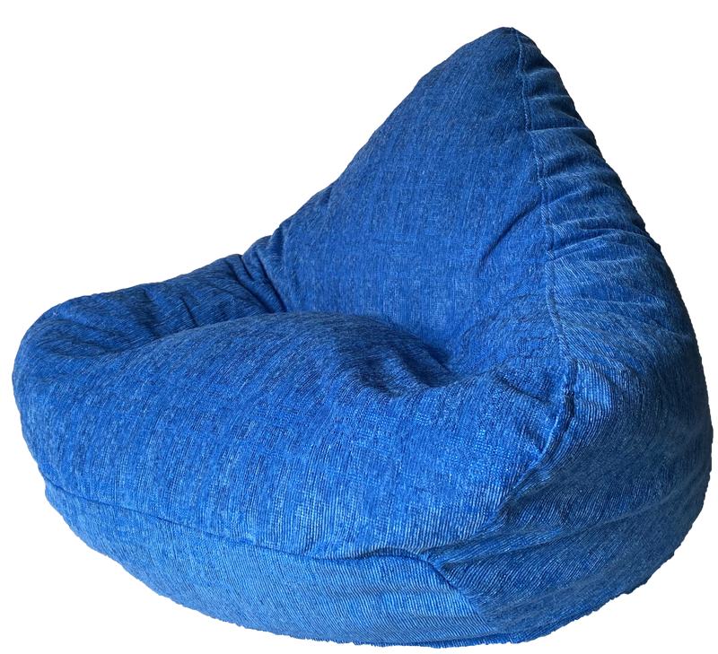 Chenille Blue Bean Bag