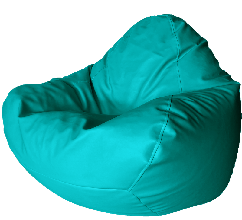 Classic Vinyl Bean Bag in Emerald Green