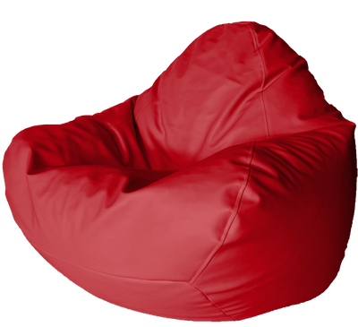 Classic Vinyl Bean Bag in Flame Red