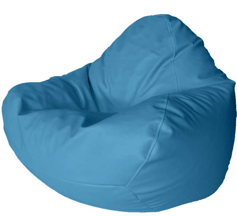 Classic Vinyl Bean Bag in Lagoon Blue