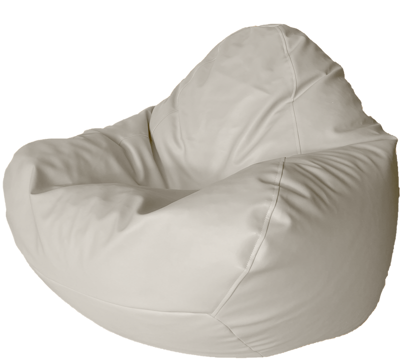 Classic Vinyl Bean Bag in Marshmallow