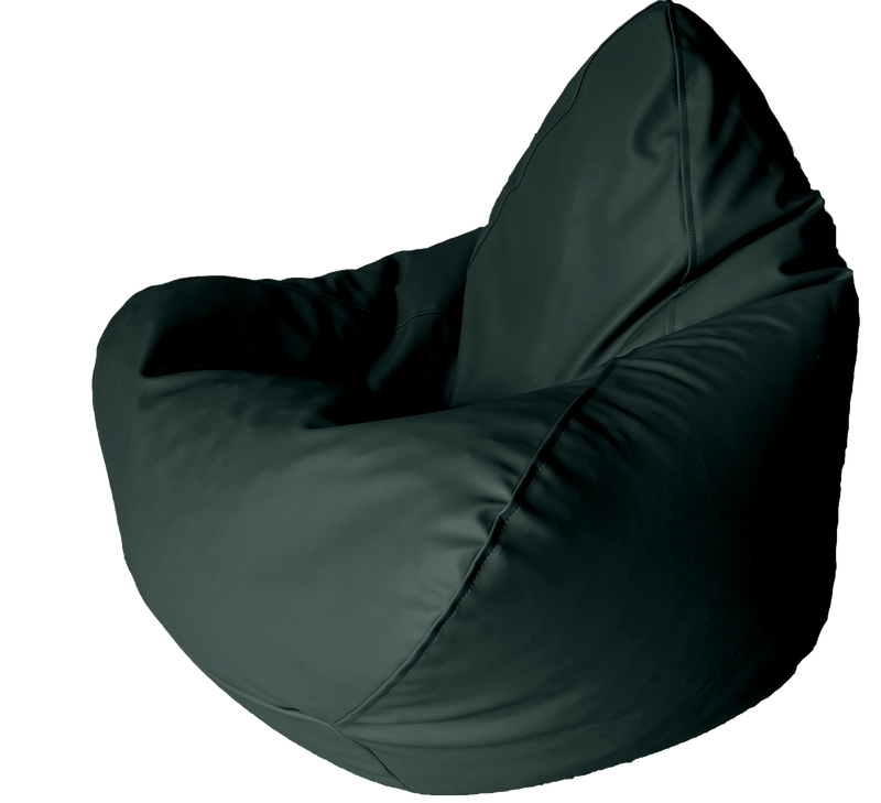 Classic Vinyl Bean Bag in Forest Green