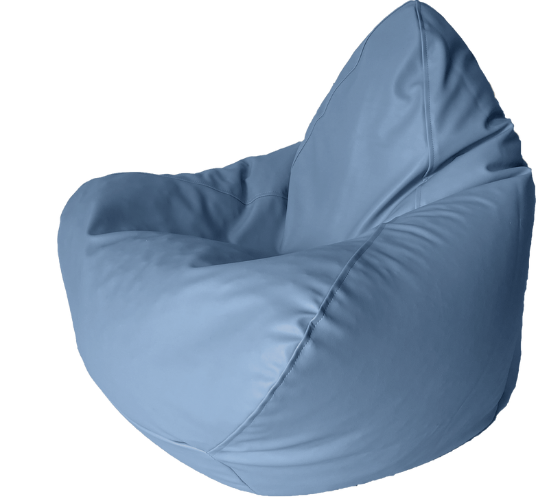 Classic Vinyl Bean Bag in Ice Blue