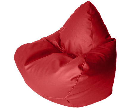 Classic Vinyl Bean Bag in Flame Red