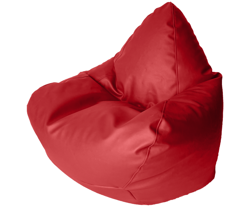 Classic Vinyl Bean Bag in Flame Red