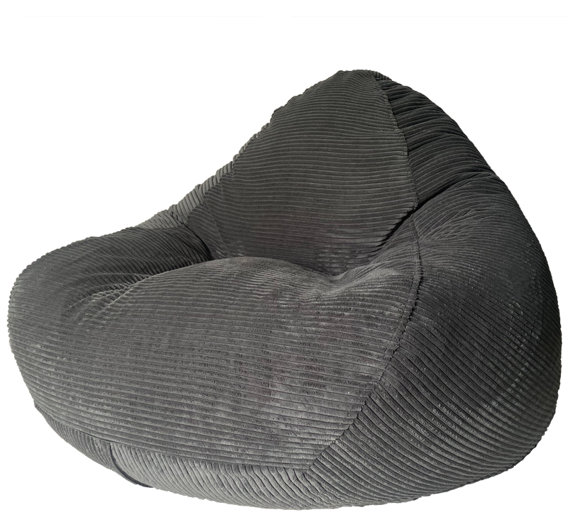 Profile Corduroy Luxury Bean Bag in Charcoal