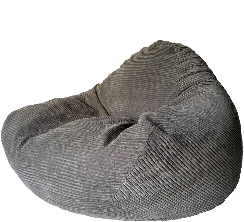 Profile Corduroy Luxury Bean Bag in Pewter