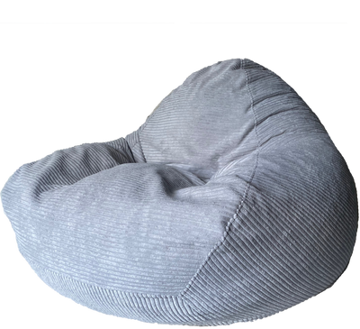 Profile Corduroy Luxury Bean Bag in Steel