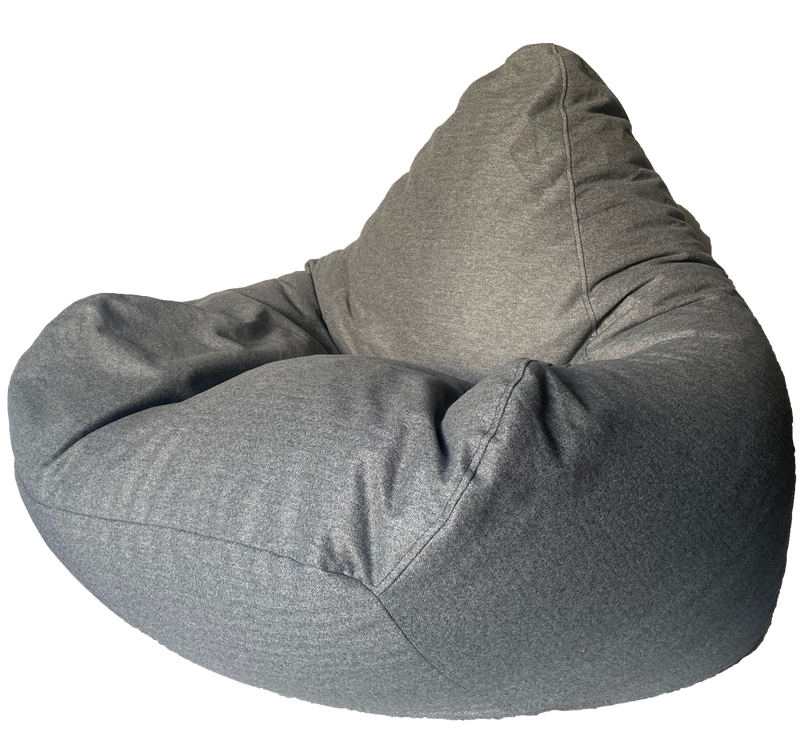 Warwick Brushed Twill Grey Bean Bag