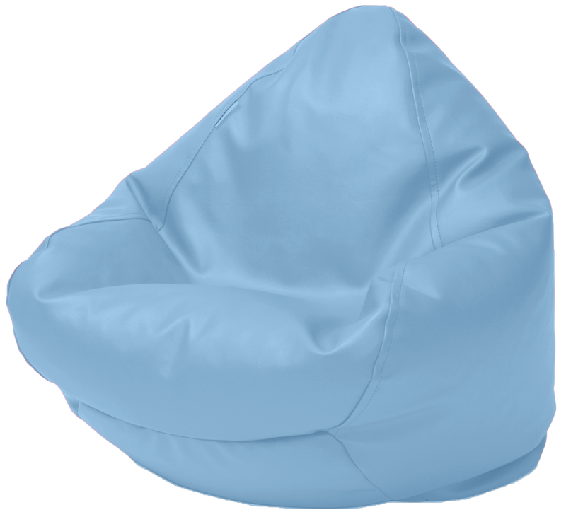 Kids Classic Vinyl Bean Bag in Ice Blue - 1 to 4 Years old