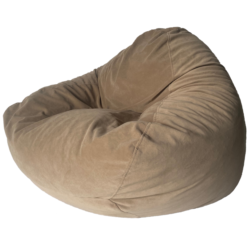 Warwick Plush Luxury Bean Bag In Caramel