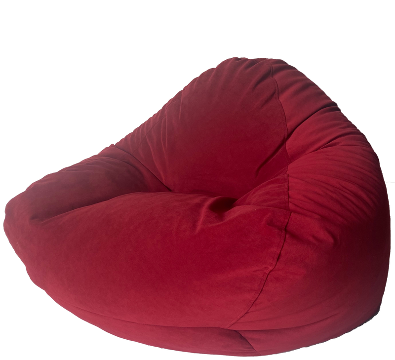 Warwick Plush Luxury Bean Bag In Scarlett Red