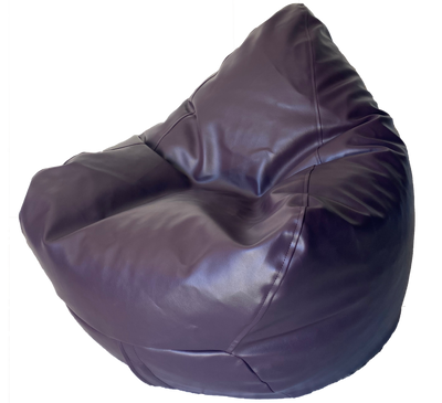 Sale Classic Vinyl Bean Bag In Eggplant Purple