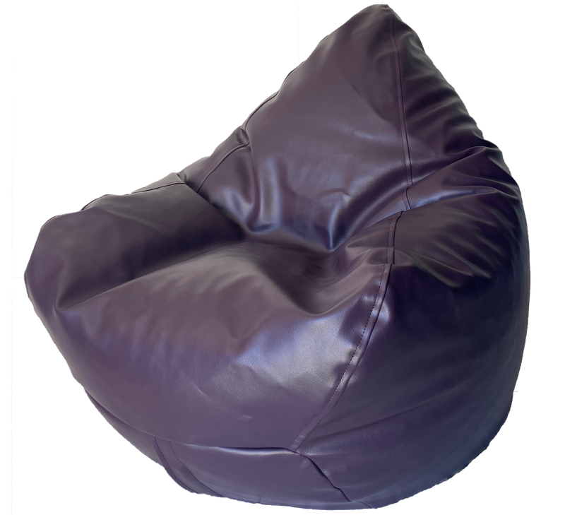 Sale Classic Vinyl Bean Bag In Eggplant Purple