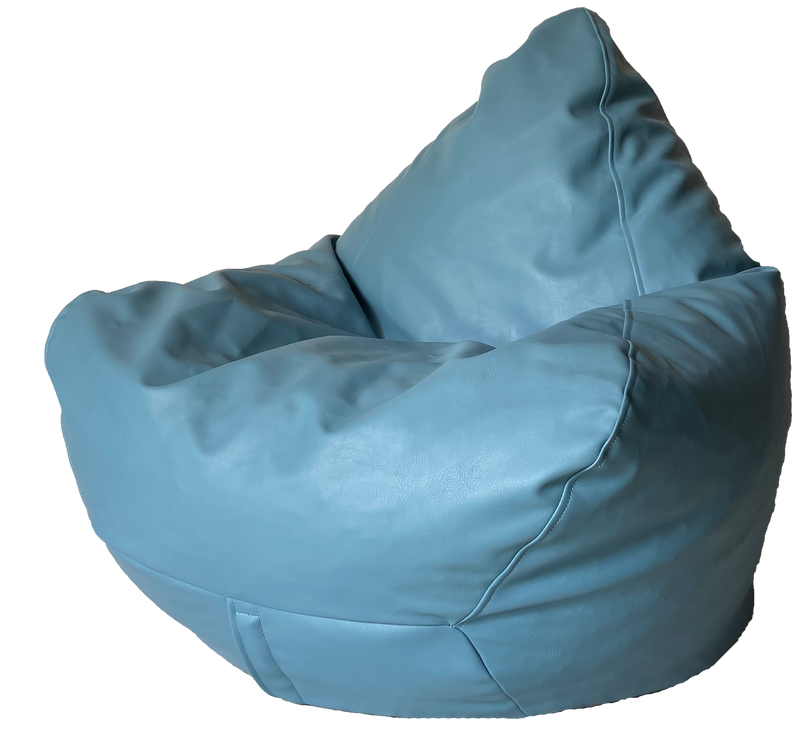 Sale Classic Vinyl Bean Bag In Sky Blue