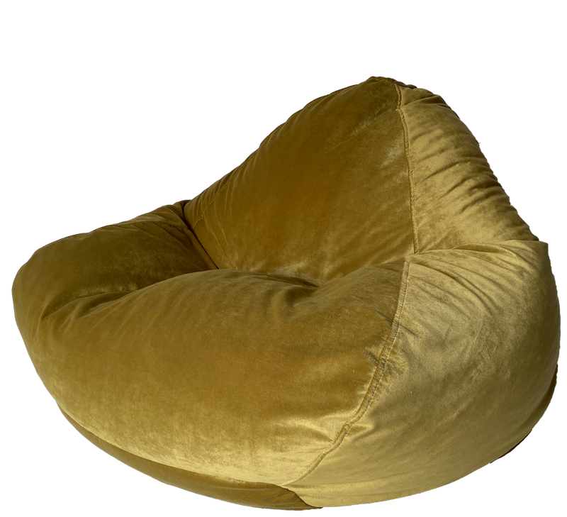 Classic Vinyl Bean Bag in Canary Yellow