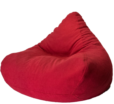 Atlas Luxury Bean Bag in Pepper Red