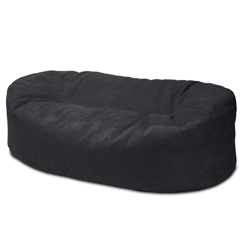 Warwick Macrosuede 2 Metre Luxury Couch in Black