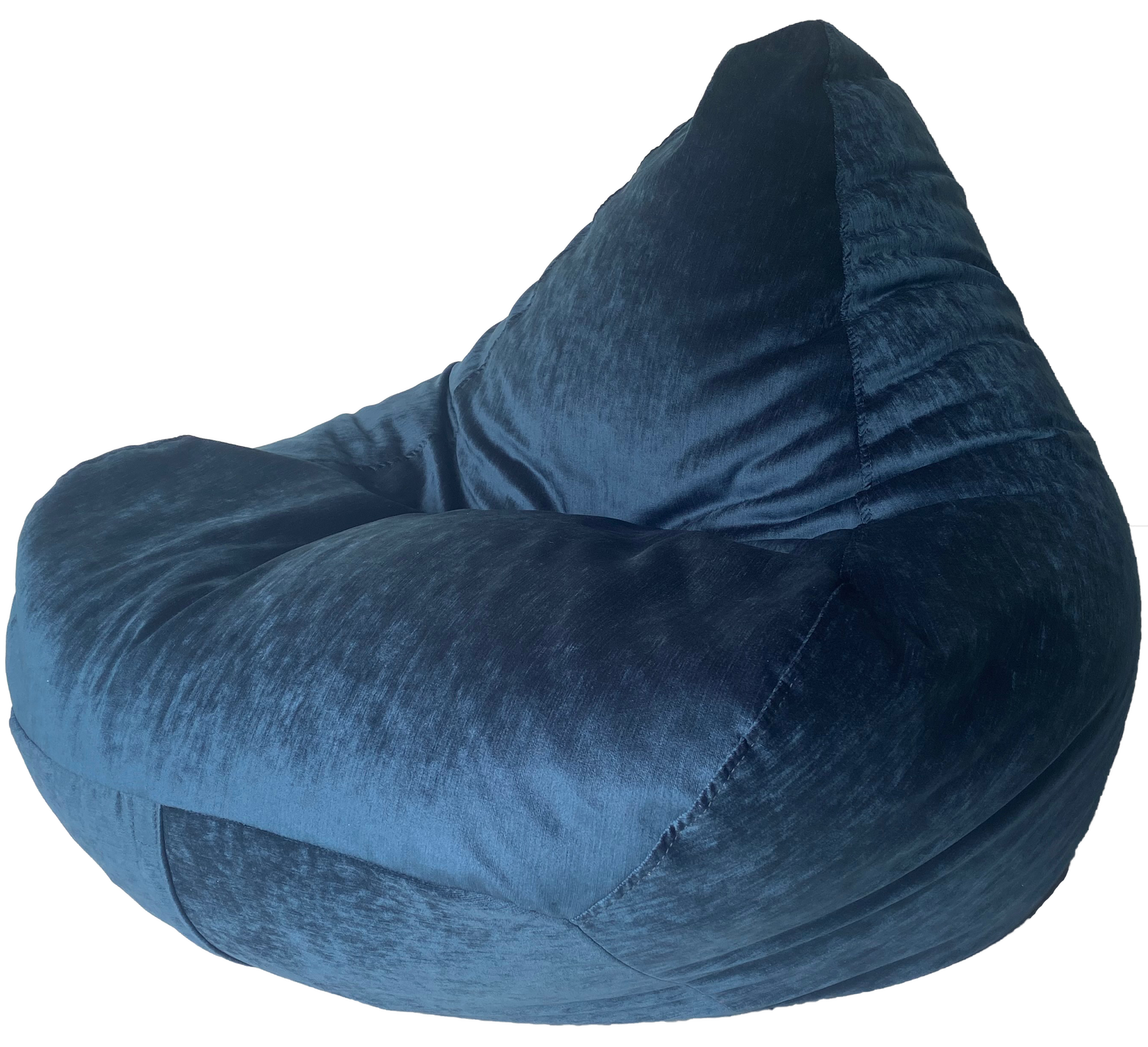 Navy velvet bean online bag