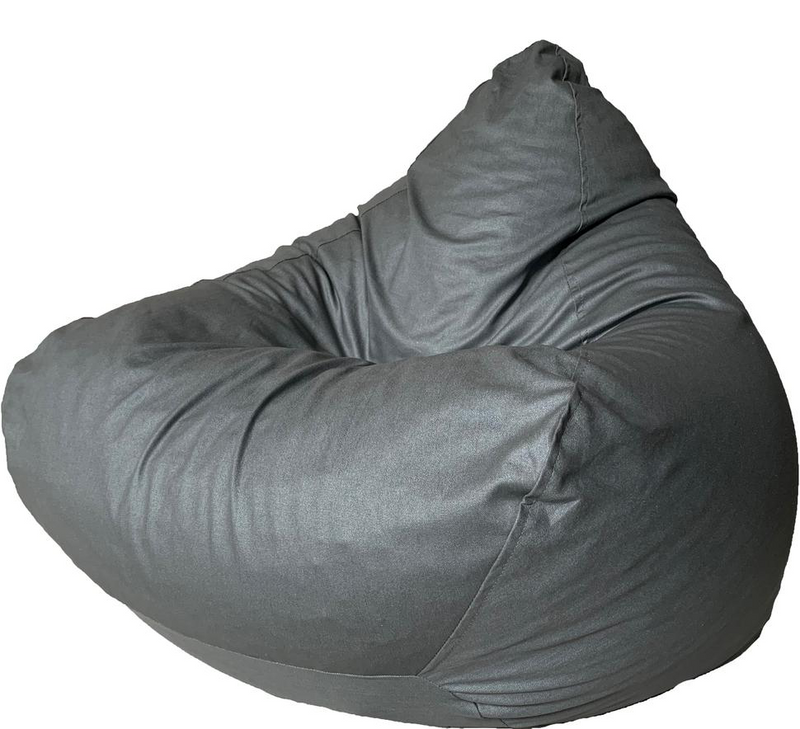 Bradmill Denim Standard Plus Size Bean Bag in Silver