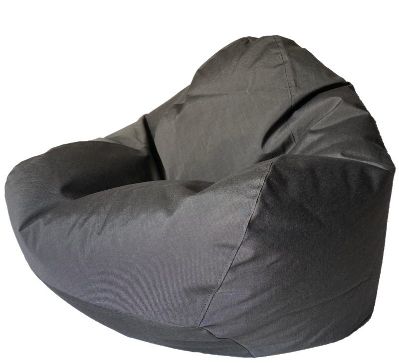Sunbrella Outdoor Bean Bag in Charcoal Tweed