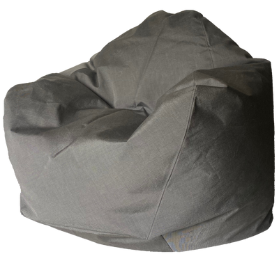 Sunbrella Outdoor Bean Bag in Charcoal Tweed