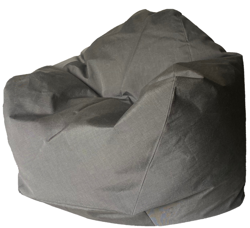Sunbrella Outdoor Bean Bag in Charcoal Tweed