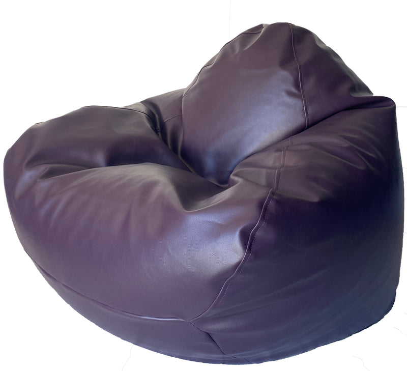 Sale Classic Vinyl Bean Bag In Eggplant Purple