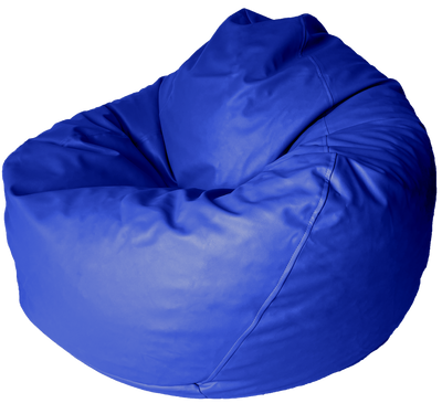 Classic Vinyl Bean Bag in Atlantic Blue