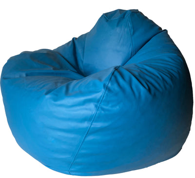 Classic Vinyl Bean Bag in Azure Blue