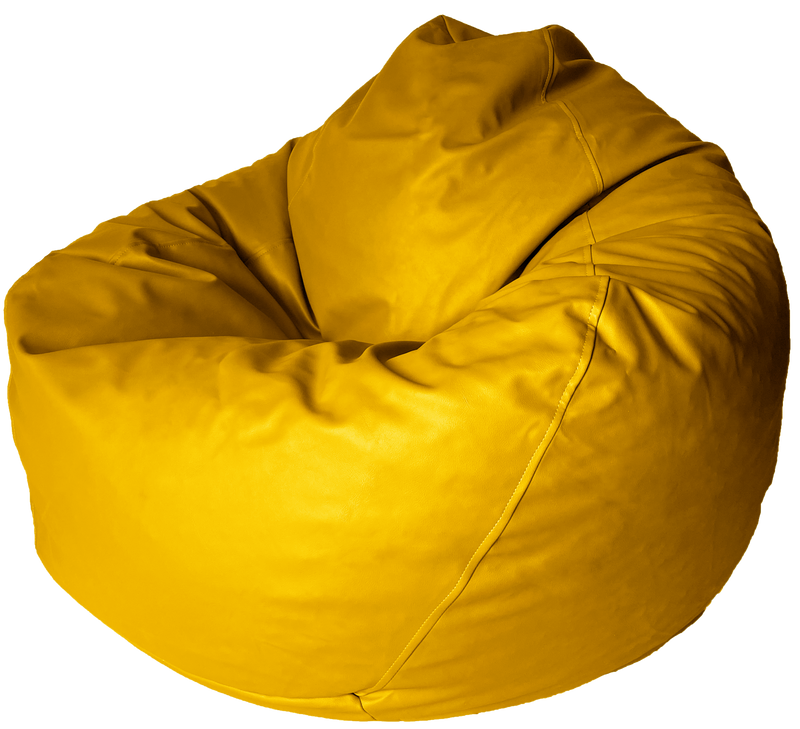 Large yellow bean bag deals