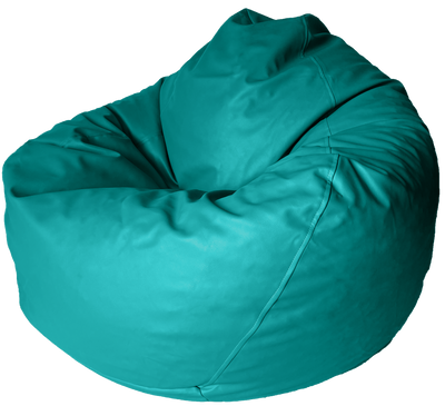 Classic Vinyl Bean Bag in Emerald Green